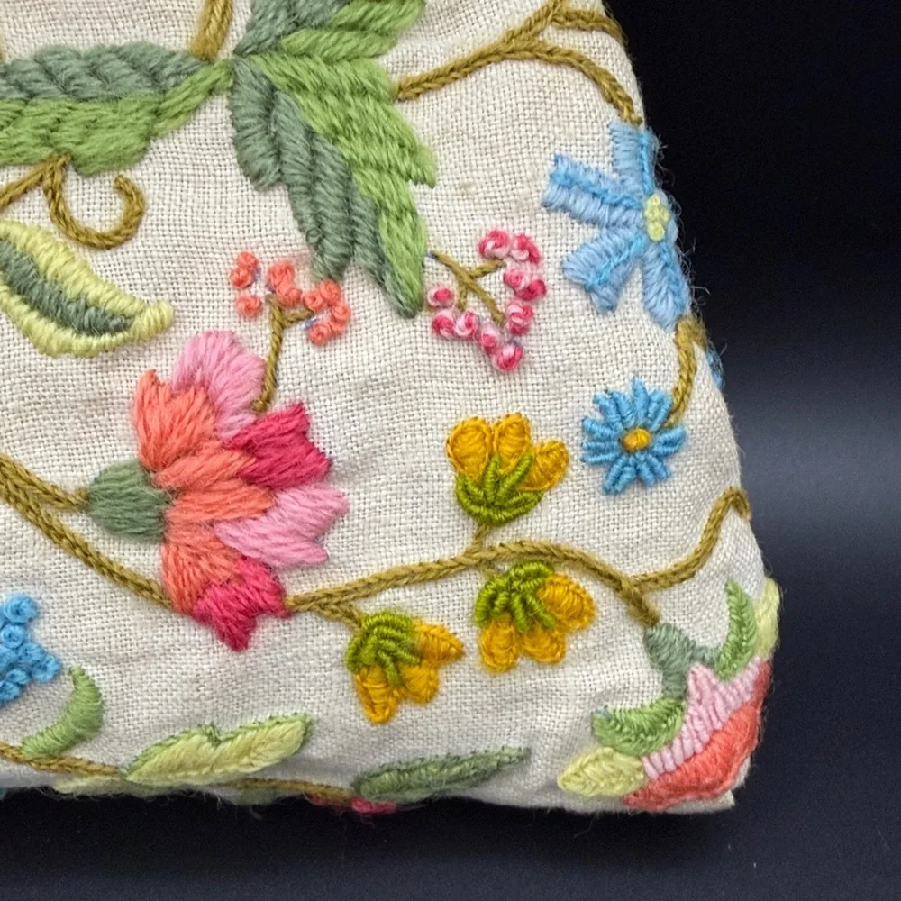 Floral Embroidered Clutch - Picture 2 of 9